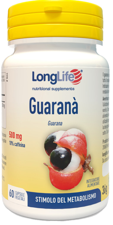 LONGLIFE GUARANA' 60 CAPSULE VEGETALI - Farmacia Mastrangelo 
