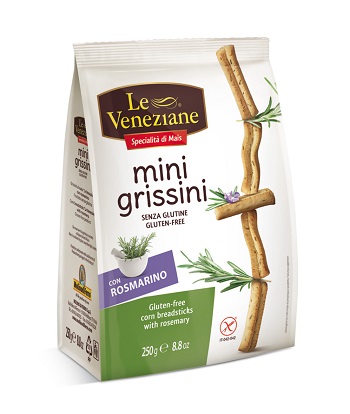 LE VENEZIANE MINI GRISSINI ROSMARINO 250 G - Farmacia Mastrangelo 