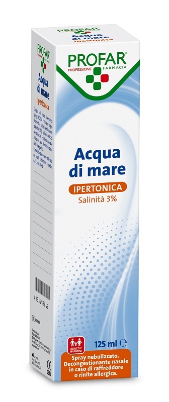 ACQUA DI MARE SPRAY IPERTONICA 3% PROFAR 125 ML - Farmacia Mastrangelo 