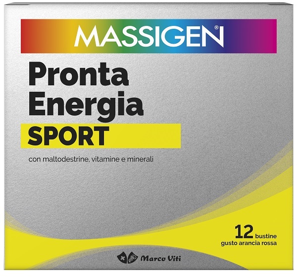 MASSIGEN SPORT PRONTA ENERGIA 12 BUSTINE - Farmacia Mastrangelo 