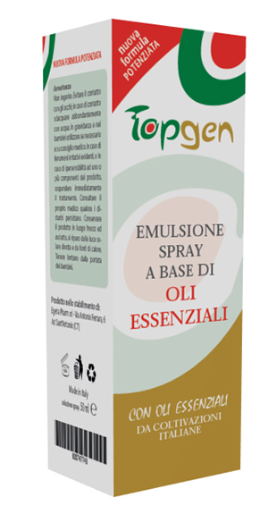TOPGEN EMULSIONE SPRAY A BASE DI OLI ESSENZIALI 50 ML - Farmacia Mastrangelo 