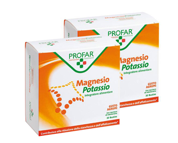 MAGNESIO POTASSIO BIPACCO 40 BUSTE PROFAR - Farmacia Mastrangelo 