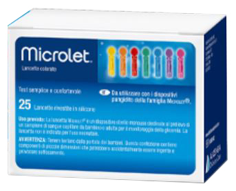 LANCETTE PUNGIDITO PER DISPOSITIVO MICROLET 25 PEZZI - Farmacia Mastrangelo 