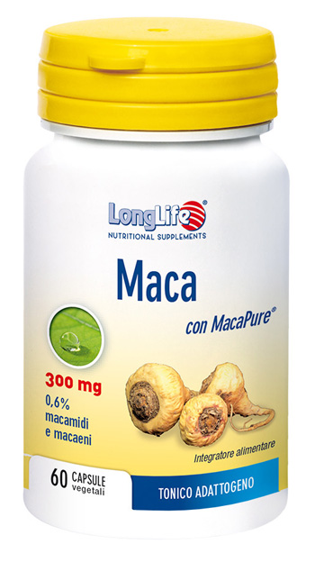 LONGLIFE MACA 60 CAPSULE VEGETALI DA 550 MG - Farmacia Mastrangelo 