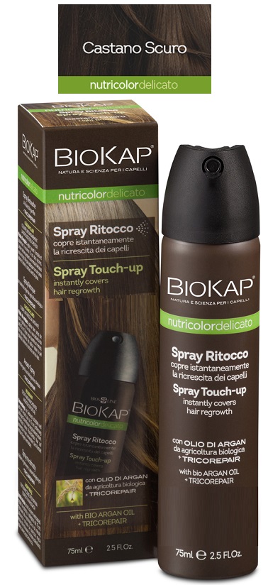 BIOS LINE BIOKAP NUTRIDEL SPRAY RITOCCO CASTANO SCURO 75 ML - Farmacia Mastrangelo 