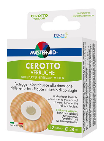 CEROTTO VERRUCHE MASTER-AID FOOTCARE 38 MM 12 PEZZI E3 - Farmacia Mastrangelo 