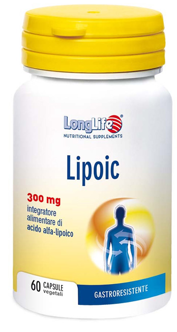 LONGLIFE LIPOIC 300 MG 60 CAPSULE VEGETALI DA 500 MG - Farmacia Mastrangelo 