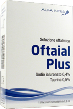 SOLUZIONE OFTALMICA OFTAIAL PLUS ACIDO IALURONICO 0,4% E TAURINA 15 FLACONCINI RICHIUDIBILI DA 0,6 ML - Farmacia Mastrangelo 