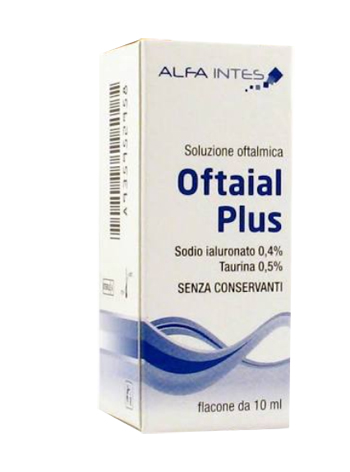 SOLUZIONE OFTALMICA OFTAIAL PLUS ACIDO IALURONICO 0,4% E TAURINA 10ML - Farmacia Mastrangelo 