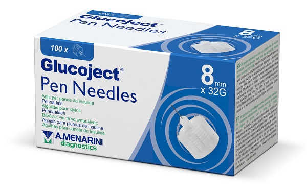 AGO PER PENNA DA INSULINA GLUCOJECT 8 MM GAUGE 32 100 PEZZI - Farmacia Mastrangelo 
