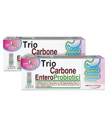 TRIOCARBONE ENTEROPROBIOTICI 7 FLACONCINI X 10 ML - Farmacia Mastrangelo 
