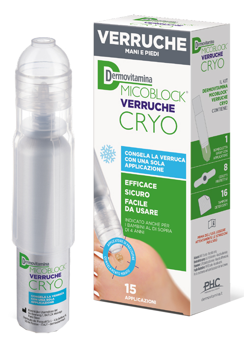 DERMOVITAMINA MICOBLOCK VERRUCHE CRYO SPRAY 38 ML - Farmacia Mastrangelo 