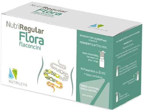 NUTRIREGULAR FLORA 10 FLACONCINI 8 ML - Farmacia Mastrangelo 