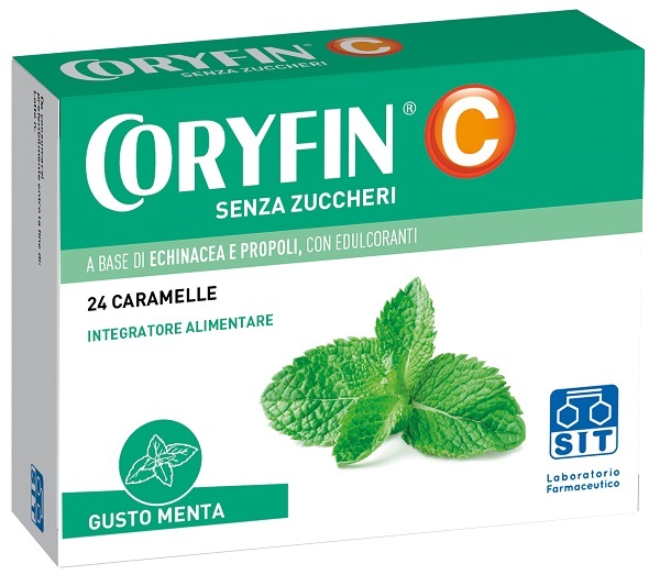 CORYFIN C SENZA ZUCCHERO MENTOLO 48 G - Farmacia Mastrangelo 
