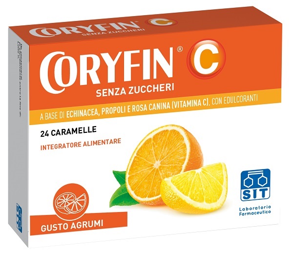 CORYFIN C SENZA ZUCCHERO AGRUMI 48 G - Farmacia Mastrangelo 