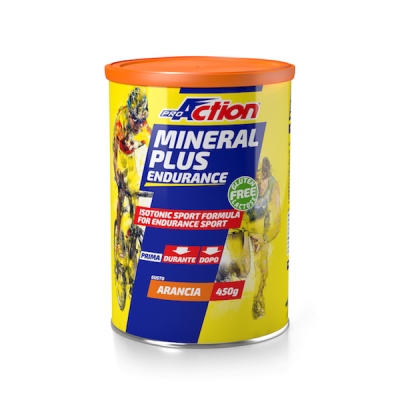 PROACTION MINERAL PLUS ENERGETICO E SALINO ISOTONICO ALL'ARANCIA 450 G - Farmacia Mastrangelo 