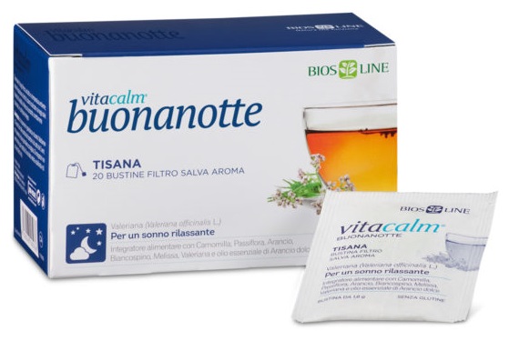 VITACALM BUONANOTTE TISANA 20 BUSTINE - Farmacia Mastrangelo 