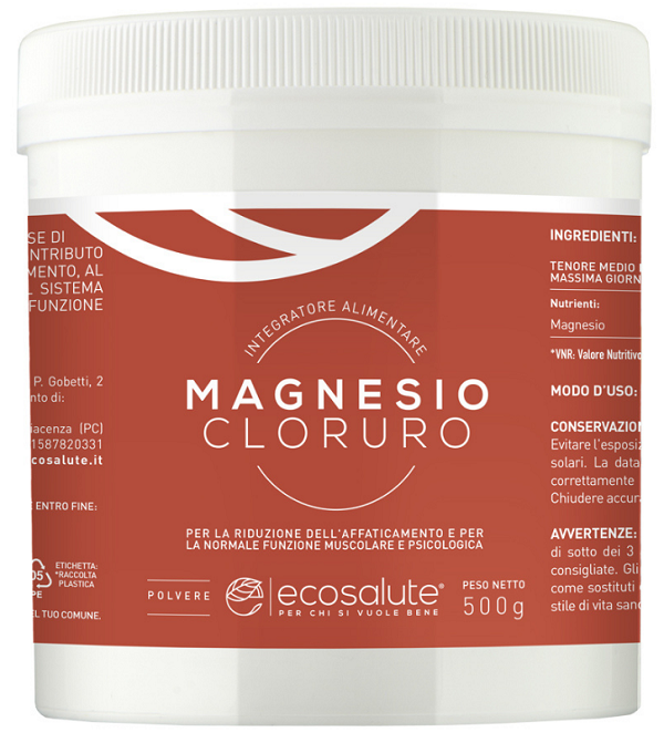 MAGNESIO CLORURO POLVERE 500 G - Farmacia Mastrangelo 