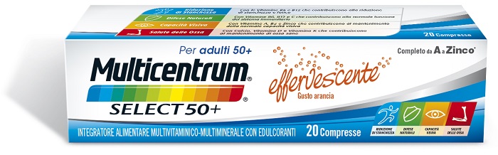 MULTICENTRUM SELECT EFFERVESCENTE 20 COMPRESSE - Farmacia Mastrangelo 