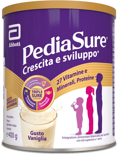 PEDIASURE CRESCITA&SVILUPPO VANIGLIA 400 G - Farmacia Mastrangelo 