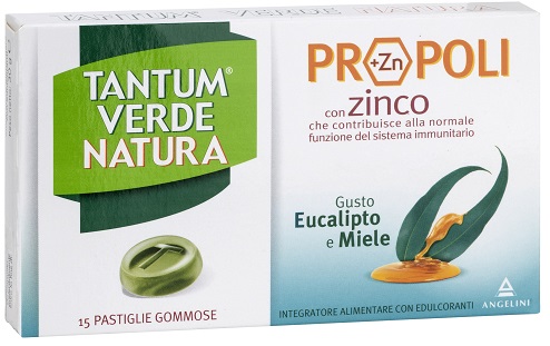 TANTUM VERDE NATURA PASTIGLIE GOMMOSE EUCALIPTO & MIELE 30 G - Farmacia Mastrangelo 