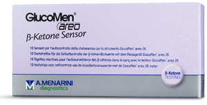 STRISCE MISURAZIONE CHETONEMIA GLUCOMEN AREO B-KETONE SENSOR 10 PEZZI - Farmacia Mastrangelo 