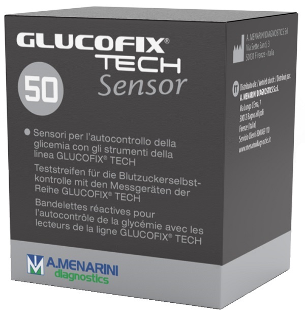 STRISCE MISURAZIONE GLICEMIA GLUCOFIX TECH SENSOR 50 PEZZI - Farmacia Mastrangelo 