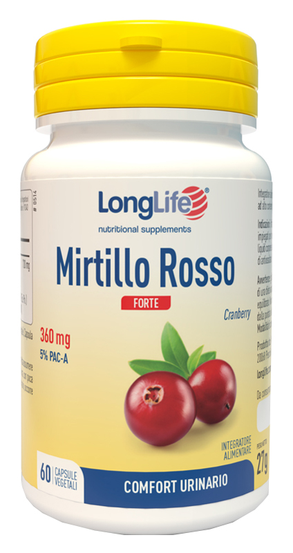 LONGLIFE MIRTILLO ROSSO FORTE 60 CAPSULE - Farmacia Mastrangelo 