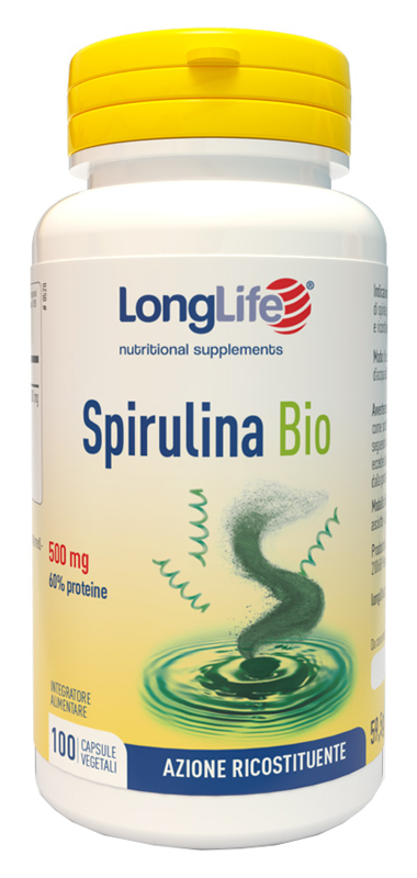 LONGLIFE SPIRULINA BIO 500 MG 100 CAPSULE VEGETALI - Farmacia Mastrangelo 
