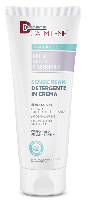 DERMOVITAMINA CALMILENE SENSICREAM DETERGENTE IN CREMA SENZA SAPONE PER PELLE SECCA E SENSIBILE 250 ML - Farmacia Mastrangelo 