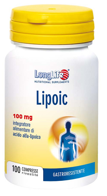 LONGLIFE LIPOIC 100 MG 100 CAPSULE RIVESTITE DA 400 MG - Farmacia Mastrangelo 