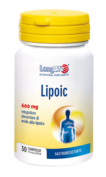 LONGLIFE LIPOIC 600 MG 30 COMPRESSE RIVESTITE DA 870 MG - Farmacia Mastrangelo 
