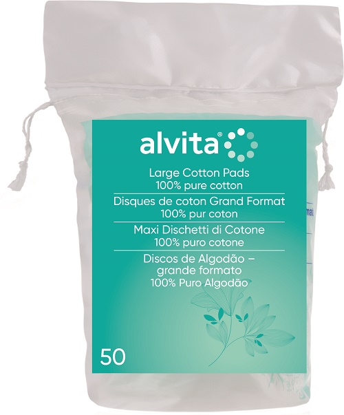 ALVITA MAXI DISCHETTI DI COTONE 100% PURO COTONE 50 PEZZI - Farmacia Mastrangelo 