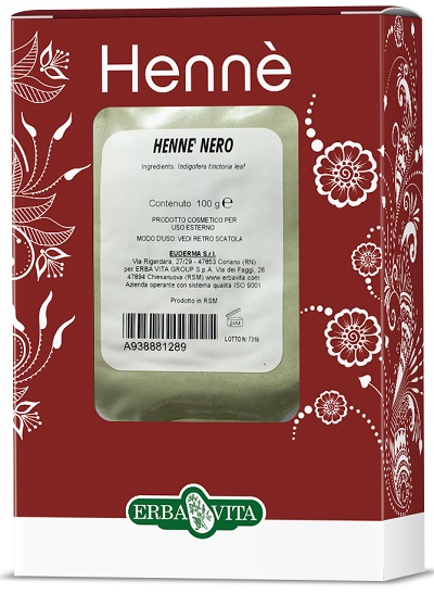 HENNE COLORANTE CAPELLI NERO 100 G - Farmacia Mastrangelo 