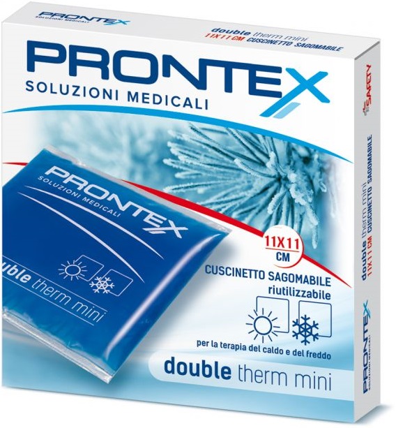 PRONTEX CUSCINETTO IN GEL RIUTILIZZABILE DOUBLE THERM 11X11CM - Farmacia Mastrangelo 