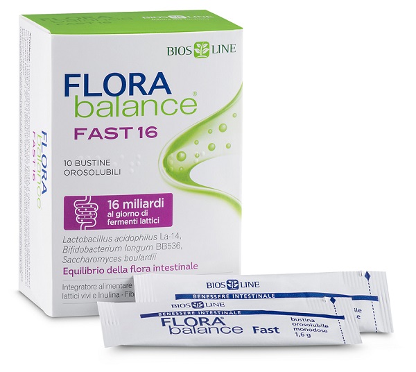 BIOSLINE FLORABALANCE FAST 10 BUSTINE OROSOLUBILI - Farmacia Mastrangelo 