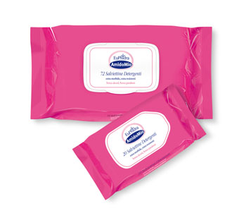 EUPHIDRA AMIDOMIO SALVIETTE UMIDIFICATE 72 PEZZI - Farmacia Mastrangelo 