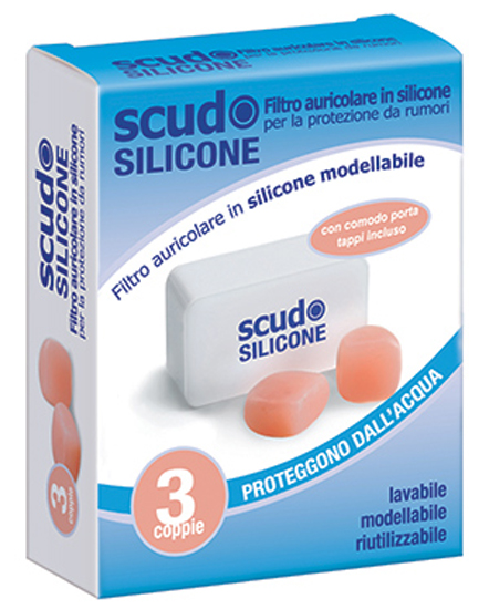 TAPPO AURICOLARE EARPLUG SCUDO IN SILICONE 3 COPPIE 6 PEZZI ARTICOLO 7EN091 - Farmacia Mastrangelo 