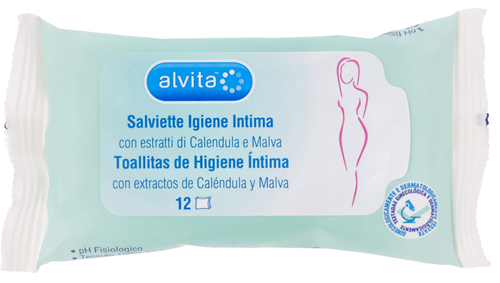 ALVITA SALVIETTE IGIENE INTIMA 12 PEZZI - Farmacia Mastrangelo 