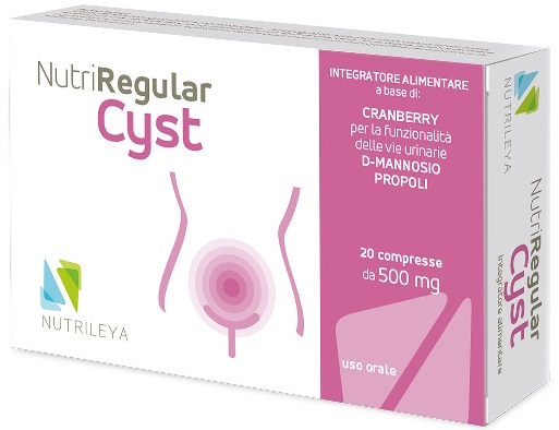 NUTRIREGULAR CYST 20 CAPSULE 500 MG - Farmacia Mastrangelo 