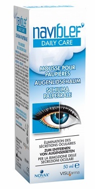 NAVIBLEF DAILY CARE SCHIUMA PER RIMOZIONE SECREZIONI OCULARI DA PALPEBRE E CIGLIA 50 ML - Farmacia Mastrangelo 