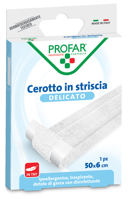 CEROTTO TESSUTO NON TESSUTO DELICATO 1 STRISCIA 50X6 CM PROFAR - Farmacia Mastrangelo 