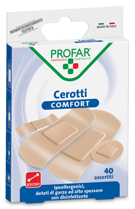 CEROTTO COMFORT ASSORTITI 40 PEZZI PROFAR - Farmacia Mastrangelo 