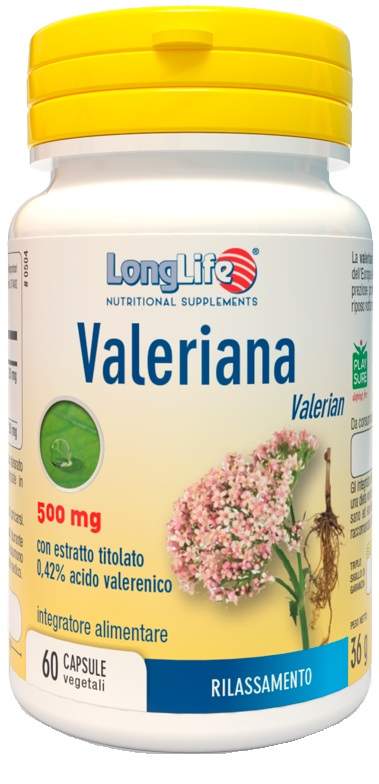 LONGLIFE VALERIANA 60 CAPSULE 500 MG - Farmacia Mastrangelo 