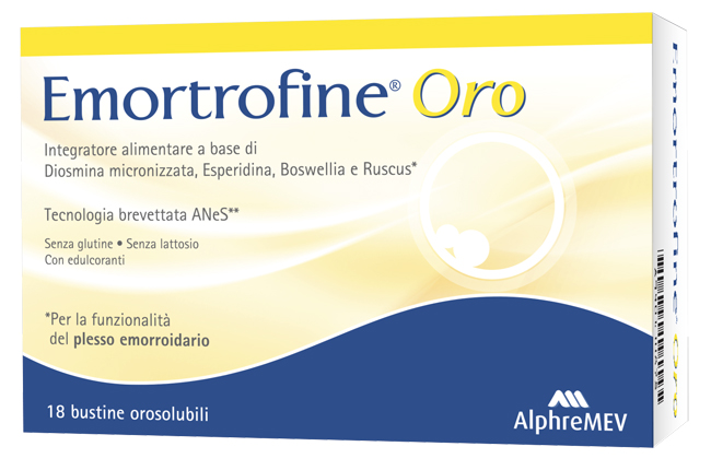 EMORTROFINE ORO 18 BUSTINE DA 3 G - Farmacia Mastrangelo 
