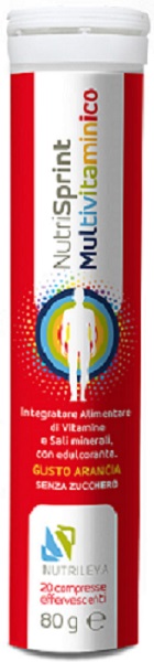 NUTRISPRINT MULTIVITAMINICO 20 COMPRESSE EFFERVESCENTI 80 G SENZA ZUCCHERO - Farmacia Mastrangelo 