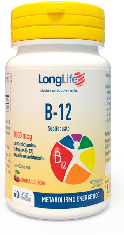 LONGLIFE B12 1000 MCG 60 TAVOLETTE - Farmacia Mastrangelo 