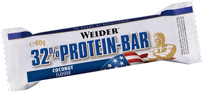 WEIDER 32% PROTEIN BARRETTA COCCO 60 G - Farmacia Mastrangelo 
