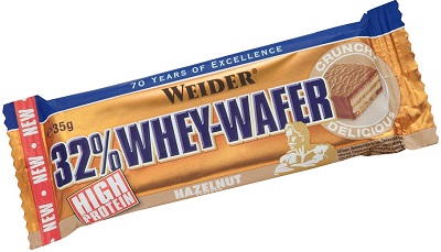 WEIDER 32% WHEY BARRETTA WAFER NOCCIOLA 35 G - Farmacia Mastrangelo 