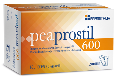 PEAPROSTIL 600 16 STICK PACK OROSOLUBILI - Farmacia Mastrangelo 